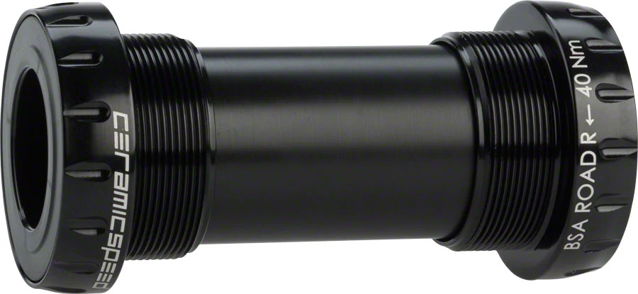 CeramicSpeed BSA Threaded BB Road 24mm Standard Black
