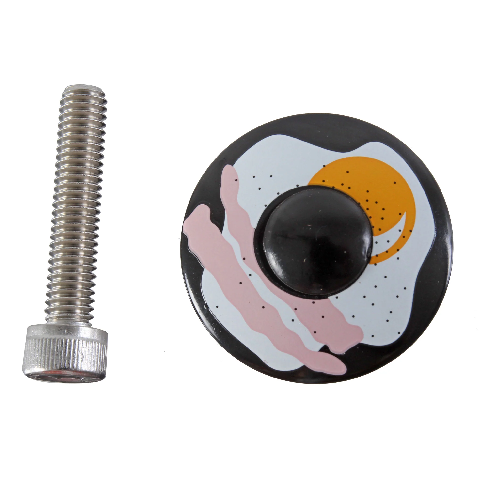 Cinelli Top Cap Kit Cinelli 1-1/8" Alloy Steerers Fried Egg
