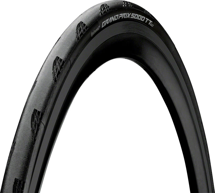 Continental Grand Prix 5000 Timetrial TR 700c Tire - Tubeless, Folding, Black BlackChili, Vectran Breaker, LazerGrip ACT