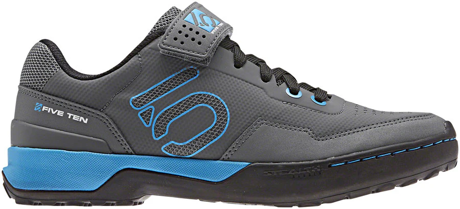 Five Ten Kestrel Lace Mountain Clipless Shoes - Women's, Gray Five / Shock Cyan / Core Black
