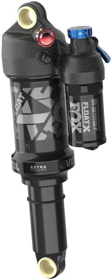 FOX FLOAT X Performance Elite Rear Shock - Metric 210 x 50 mm, 2-Position Lever EVOL LV, Black Anodized - Image 2