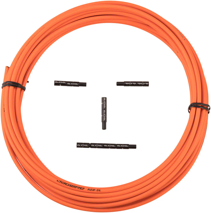 Jagwire 5mm Pro Compressionless Brake Housing Slick-Lube Liner 10M Roll Orange