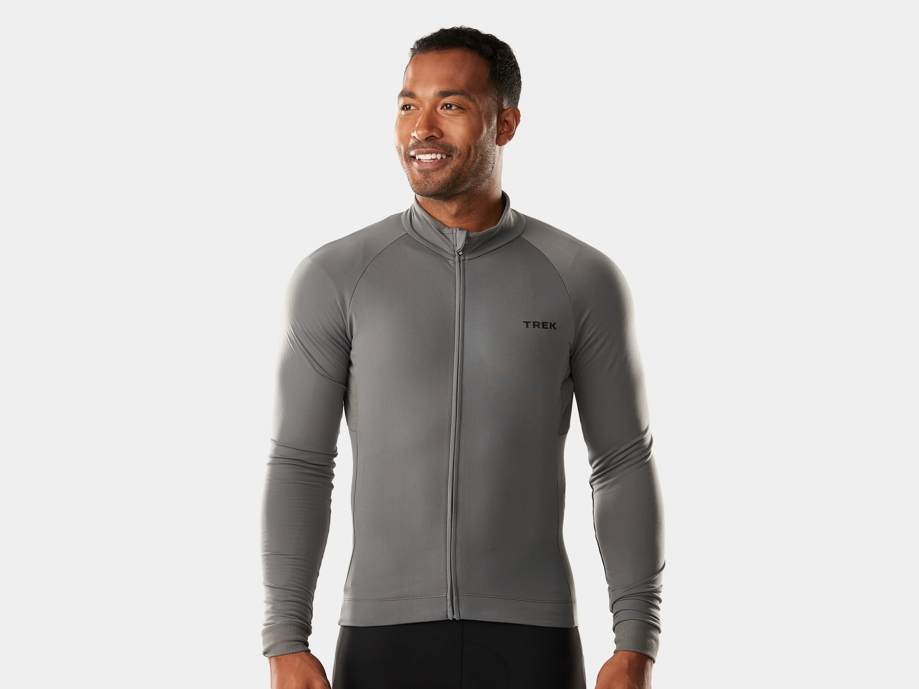 Trek Circuit Thermal Long Sleeve Large Charcoal Jersey