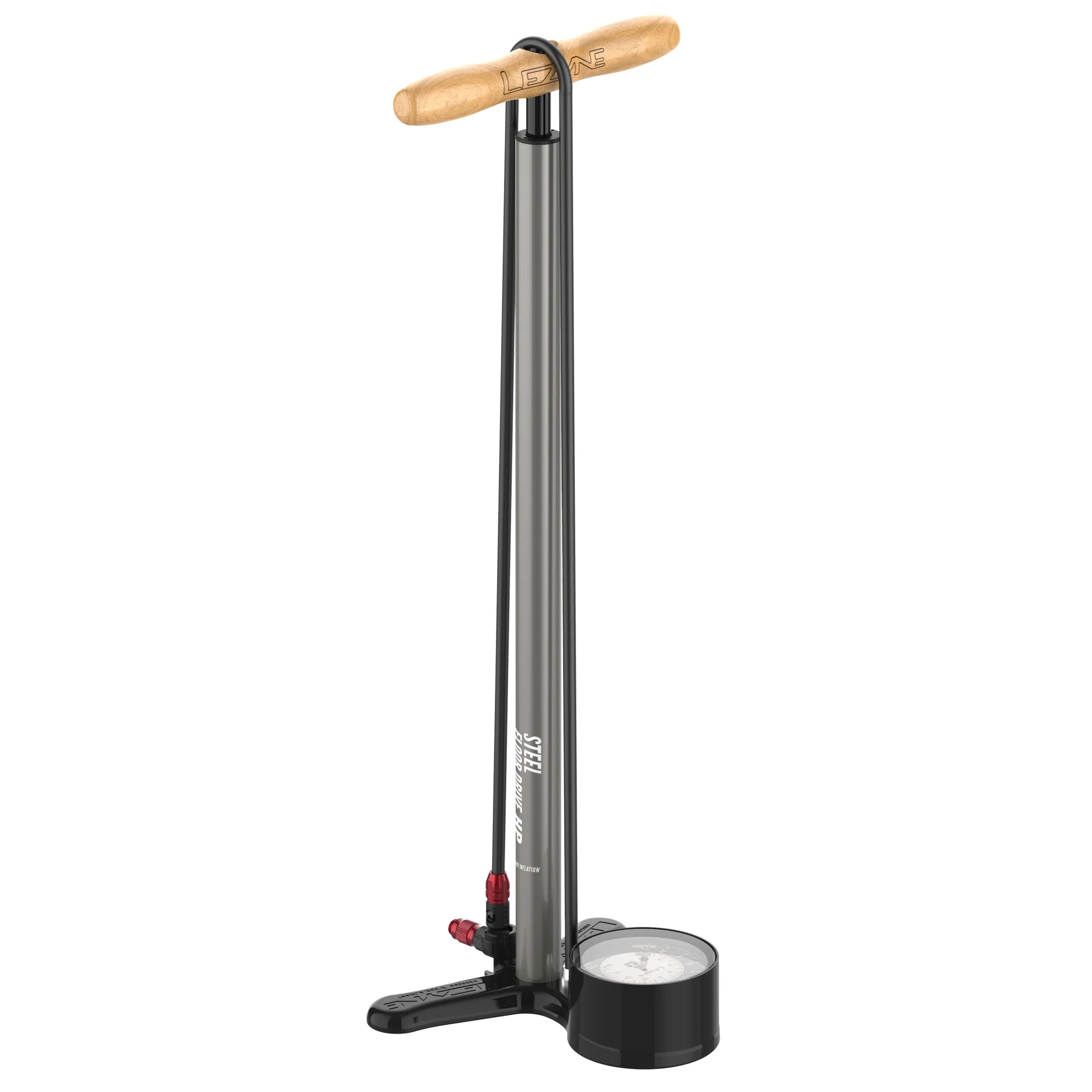 Lezyne Steel Floor Drive Floor Pump with 3.5" Gauge ABS Pro Head - Image 2