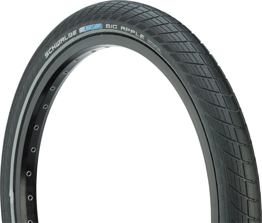 Schwalbe Big Apple Tire - 26 x 2.35 Clincher Wire BLK/Reflective Performance Line