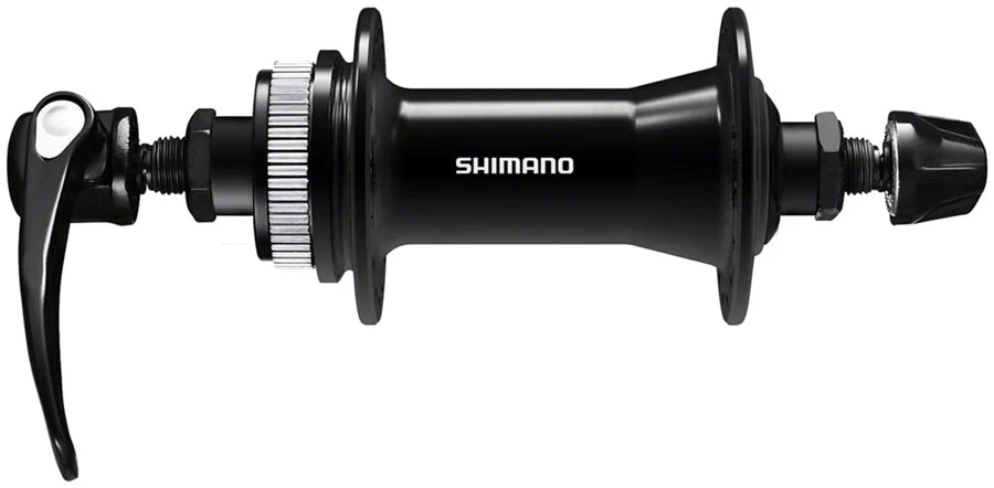 Shimano Deore HB-QC400 Front Hub -  QR x 100mm Center-Lock Disc, Black