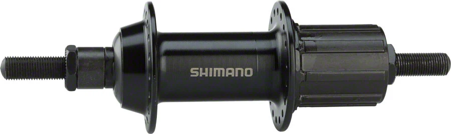 Shimano FH-TX500 Rear Hub - Threaded x 135mm Rim Brake HG10 Black
