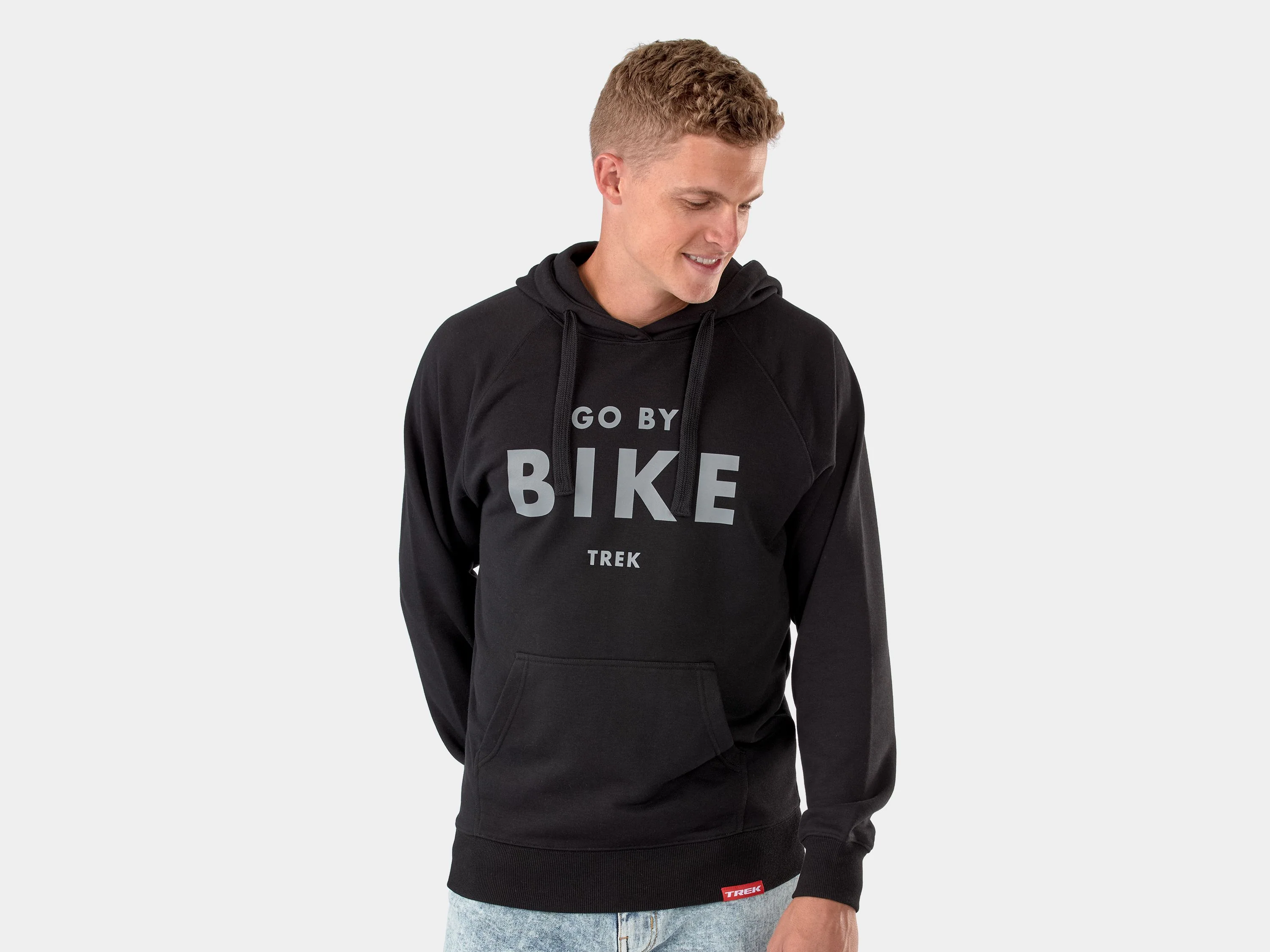 Trek Go By Bike Hoodie Large Black Shirt