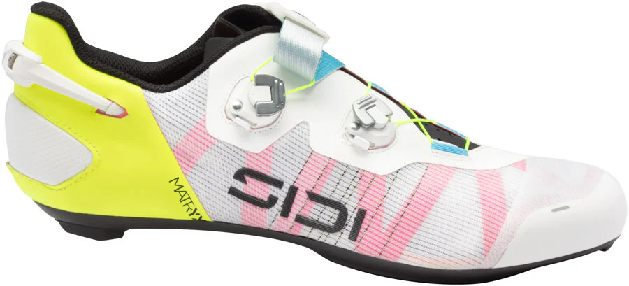 SIDI Wire 3 Road Shoes - Mens White/Yellow Fluo 44