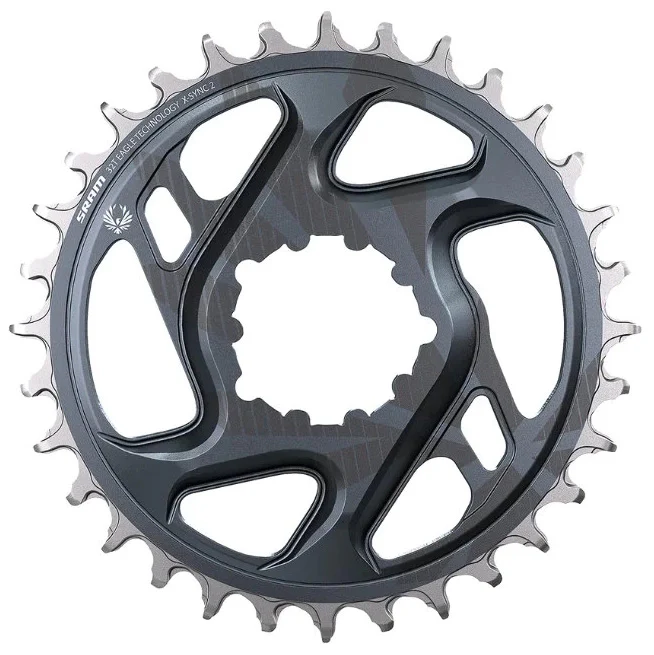 SRAM GX Eagle C1 Chainring Teeth: 34 Speed: 11/12 BCD: Direct Mount Aluminum Grey 6mm