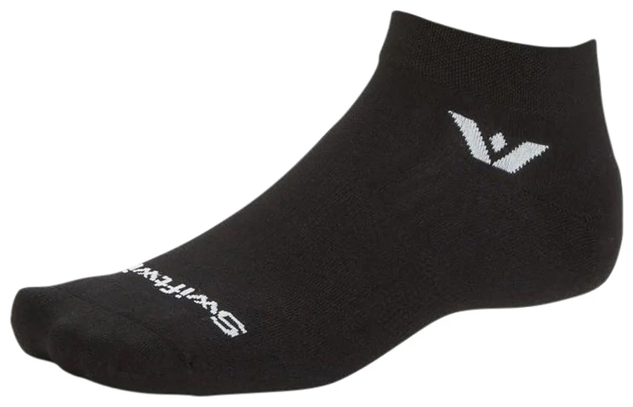 Swiftwick Aspire Ankle Socks - Circuit Black XLarge