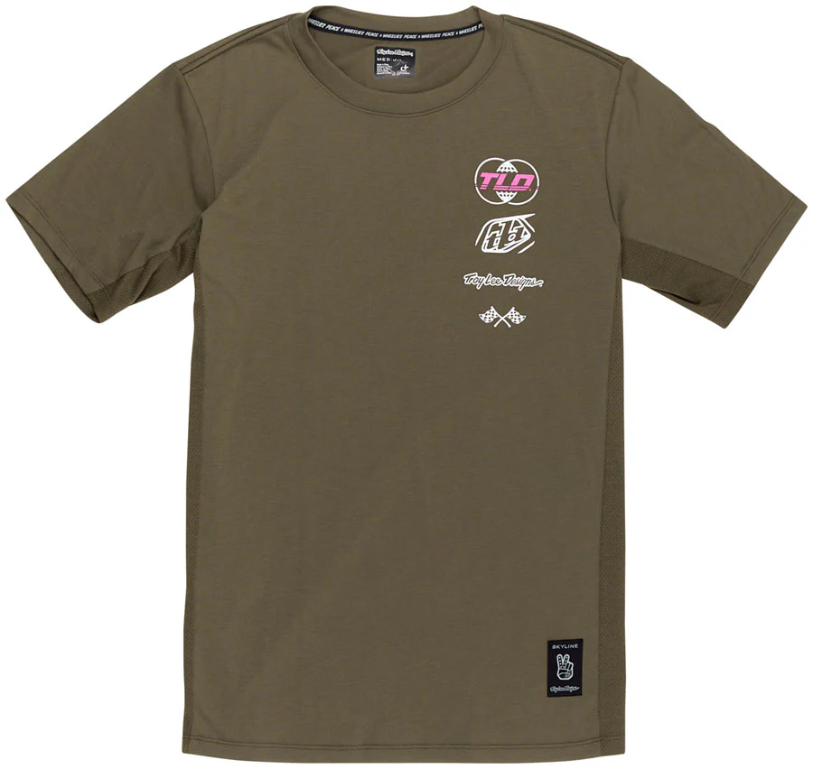 Troy Lee Designs Skyline Short Sleeve Ride Tee – Worldwide Caper Medium