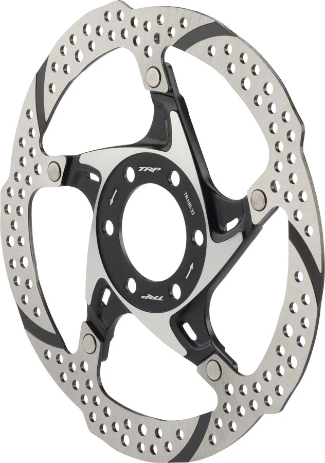 TRP-33 Disc Brake Rotor - 6-Bolt, 1.8mm, Silver/Black - Image 2
