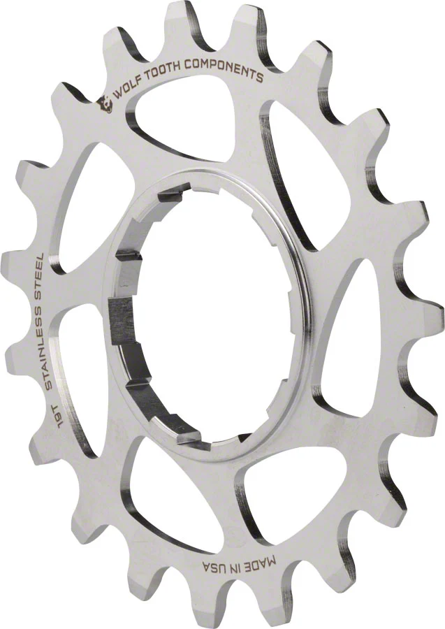 Wolf Tooth Single Speed Stainless Steel Cog - Compatible 3/32" Chains - Image 2